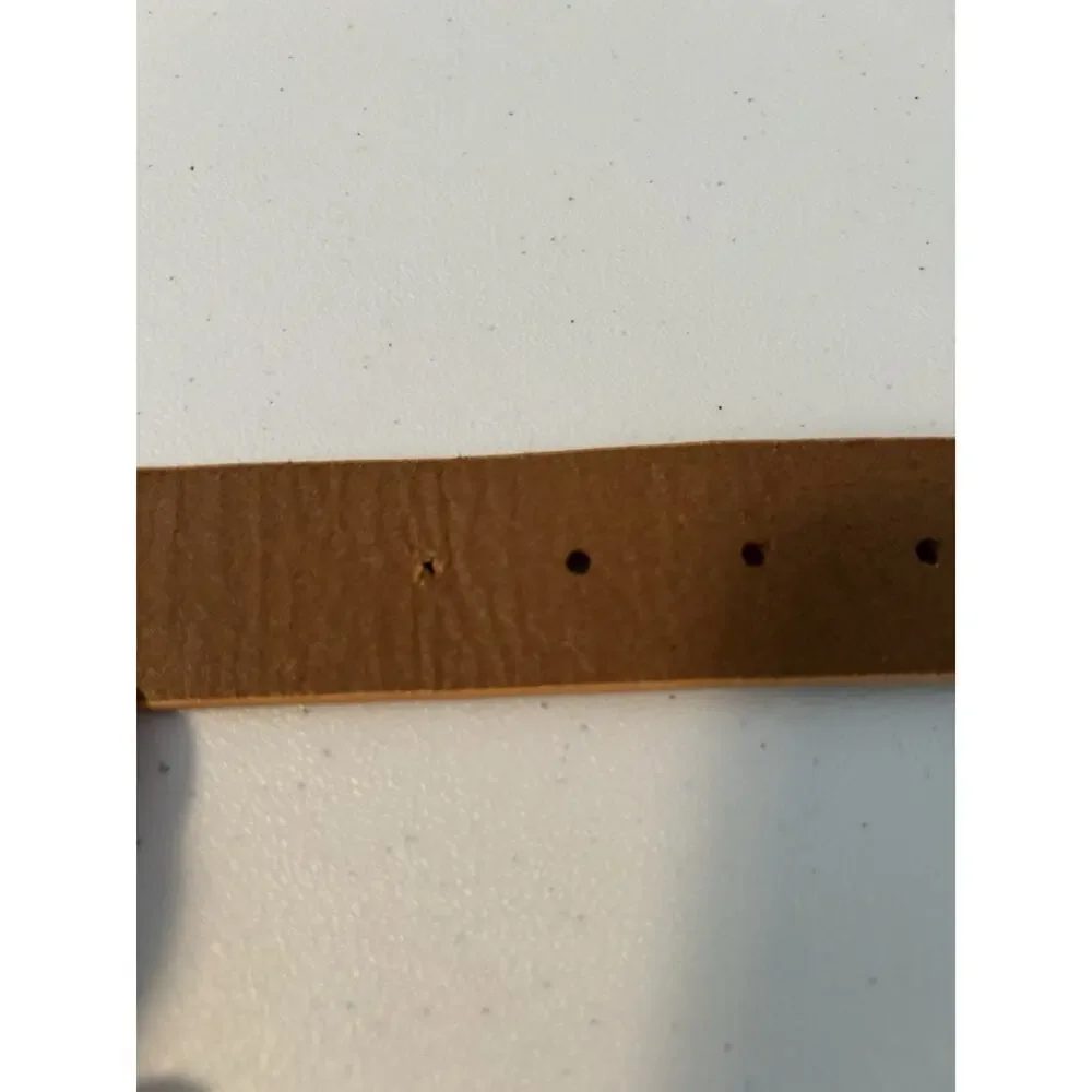 Guess (3540016) Beige/Orange Italian Full Grain Leather Belt Size M